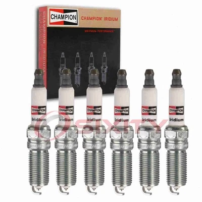 6 pc Champion Iridium Spark Plugs for 2013-2019 Ford Police Interceptor zk - Image 1 of 4