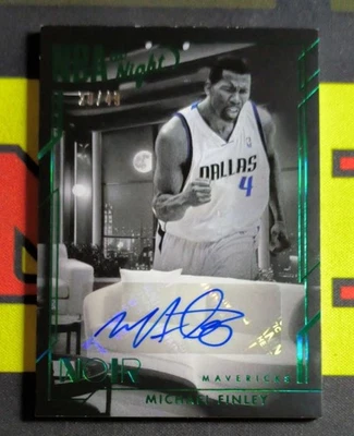Michael Finley 2024-25 Panini Noir NBA At Night Auto /49 #NBA-FIN - Imagem 1 de 2