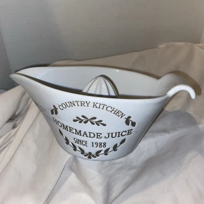 Spremiagrumi in ceramica da cucina country fatto in casa - Immagine 1 di 4