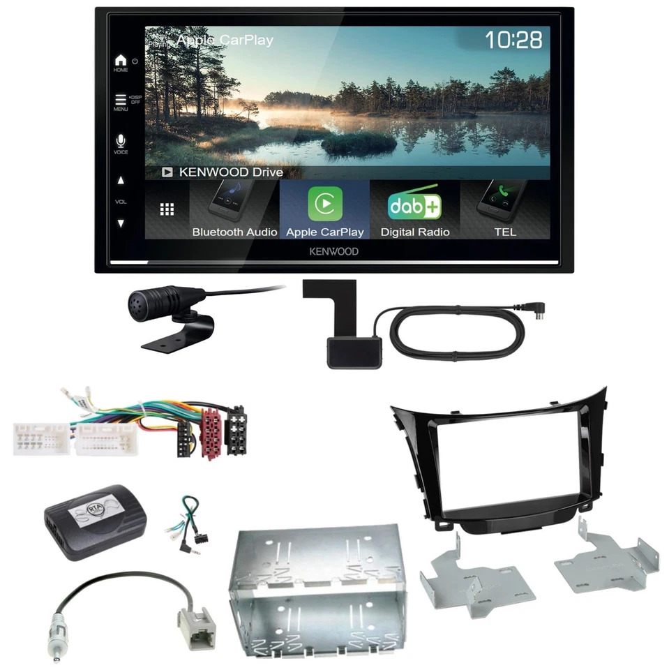 Kenwood DMX7722DABS Android Auto CarPlay Einbauset für Hyundai i30 GD GDH - Bild 1 von 1