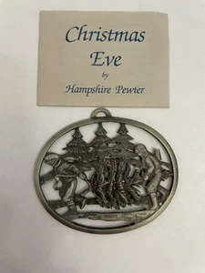Hampshire Pewter Company Weihnachtsschmuck "Christmas Eve" 2,75" gemarkt 1990 - Bild 1 von 5