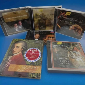 Mozart CD Collection Horn Symphony Violin Musical Masterpiece & George Solti (6) - Picture 1 of 14