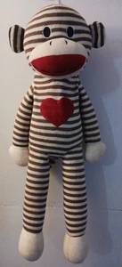 Fun & Fun Toys Inc 30” Sock Monkey Plush Stuffed Toy - Picture 1 of 6