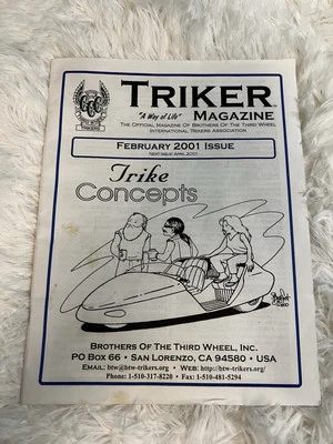 Triker Magazine A Way Of Life Zine February 2001 Issue Trike Concepts - Image 1 of 4