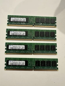 4 Samsung 512MB 1RX8 PC2-4200U-444-10-A1 M378T3253FZ0-CD5 0520 MEMORY RAM - Picture 1 of 2