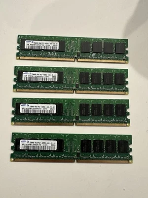 4 Samsung 512MB 1RX8 PC2-4200U-444-10-A1 M378T3253FZ0-CD5 0520 MEMORY RAM - Image 1 of 2