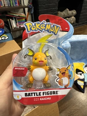 Jazwares Wicked Cool Toys Pokemon Figura de Batalla Raichu 3.75" Articulado Dañado Foto 1 de 4