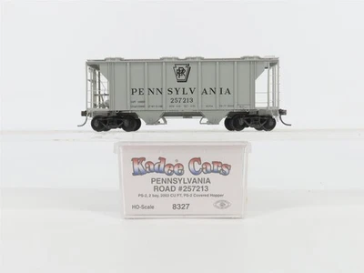 HO Scale Kadee 8327 PRR Pennsylvania Railroad 2-Bay Covered Hopper #257213 - Image 1 of 4