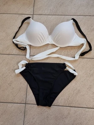 Bikini XL Schwarz /weiß, Gefüttert - Bild 1 von 2