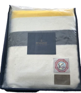New Pendleton Glacier National Park Blanket Off White Multistripe Color Queen - Picture 1 of 7