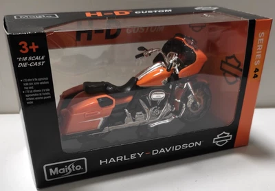 MAISTO H-D CUSTOM 1:18 MOTO HARLEY DAVIDSON CVO ROAD GLIDE 2022 ARANCIONE  39360 - Immagine 1 di 2
