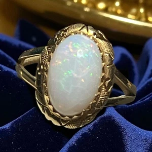 Antiker Opal 14k Gold Ring Größe 6 3g - Bild 1 von 5