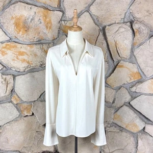Rebecca Taylor Top Mascarpone Crema Nuovo con etichette | XL - Foto 1 di 5