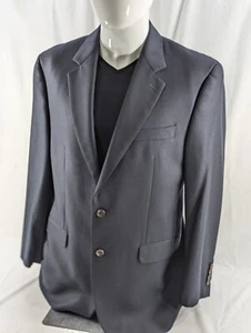 Ralph Lauren Blazer Sport Suit Jacket Coat Silk Wool 40R Black Crosshatch EUC - Picture 1 of 12