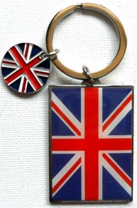 LLAVERO de metal Jubilee UNION JACK con disco bandera británica Reino Unido Inglaterra GB recuerdos - Imagen 1 de 4