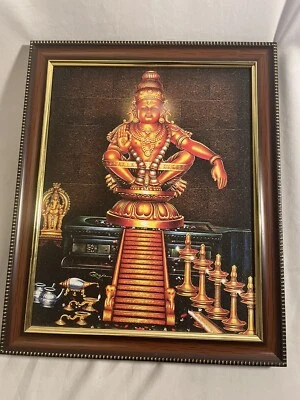 Ayyappa Swamy фотография настенная печать в рамке винтажный индуистский бог домашний храм декор искусство - Изображение 1 из 4