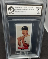 Mickey Mantle CGA 9, 2009 Caplin & Rosetti - Champions of World Sports.