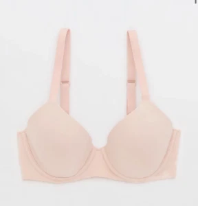 NWT Smoothez by Aerie 36B Pink Lightly Padded Full Coverage Bra MSRP $50 - Picture 1 of 9