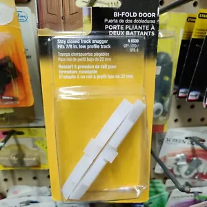 Bi-Fold Door Slide Guide Stay Closed Track Snugger - Fits 7/8 Low Profile Track - Picture 1 of 3
