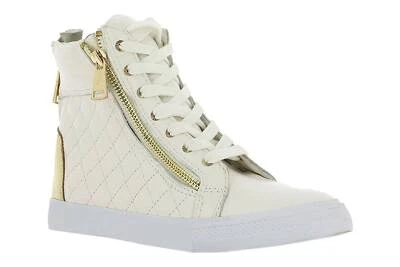 Juicy Couture Zapatillas altas Ilianna-Q cuero cremallera parche dorado contraste Foto 1 de 4