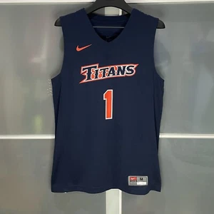 NIKE CSUF CAL STATE FULLERTON TITANS #1 NCAA MENS BASKETBALL GAME JERSEY M NEW - Picture 1 of 2
