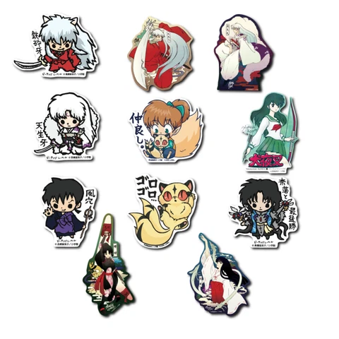 Inuyasha STICKER B-SIDE LABEL 11 type cool Waterproof UVcut japan limited NEW Cover