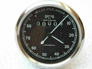 Réplica Smiths Velocímetro 80 Mph Para Bullet BSA Norton Triumph Bicicleta Vi... - Imagen 1 de 7