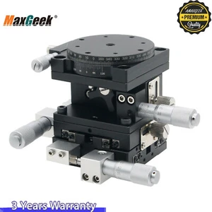 XYZR Axis Trimming Platform Cross Slide Guide Rail Manual Linear Stages Slipway - Picture 1 of 7