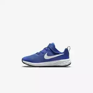 Nike Revolution 6 Scarpe da Ginnastica Bambini Giovani Gioco Blu Royal Bianco DD1095 411 - Foto 1 di 9