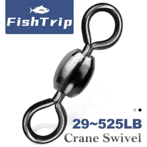Heavy Crane Swivels 50~200 Stück Wirbel Angelgerät Angelschnur Hakenverbinder - Bild 1 von 21
