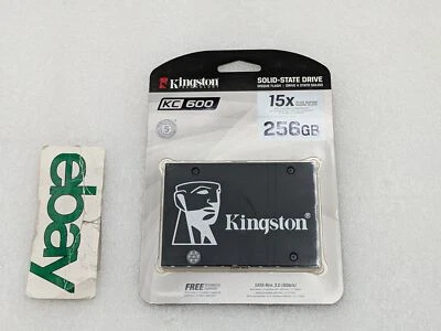 NEW Kingston KC600 256GB 2.5 in SATA III Internal SSD (SKC600/256G) FREE S/H - Image 1 of 4