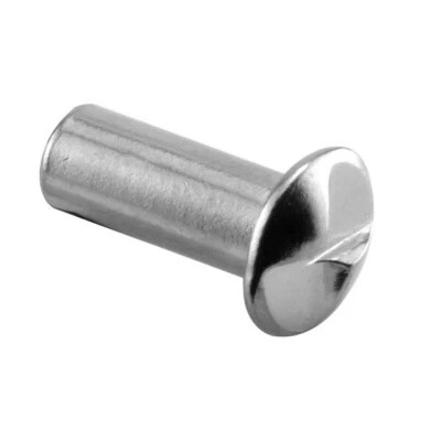 Sentry Supply 651-0454 One Way Barrel Nut 10-24 x 5/8” In Chrome - 100 Pack Foto 1 de 3