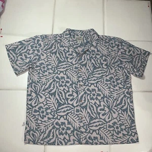 Travel Smith Short Sleeve Button Camp Shirt Men's XXL Floral Hawaiian Shirt - Picture 1 of 5