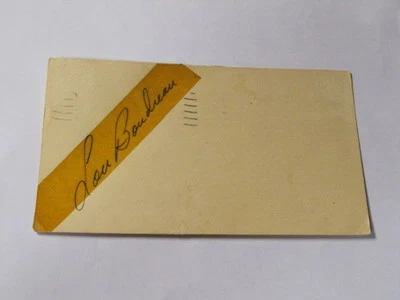 Lou Boudreau autographed Postcard JSA Auction Certified - Image 1 of 2