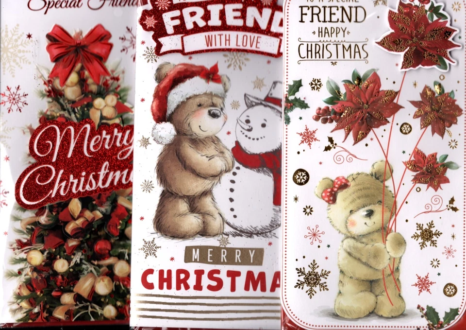 PRELUDE Friend Christmas Card Wonderful/Special Choice Of Slim Designs Cute /Traditional