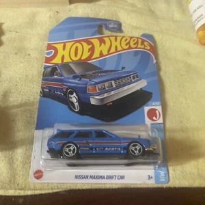 HOT WHEELS Nissan Maxima Drift Car Blue HW J-Imports Mainline JDM HKK65 2023 - Picture 1 of 2