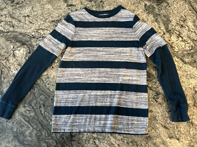 Camiseta Helix Manga Larga Niño’s M - Juvenil - Camisa Azul y Gris Mediana Foto 1 de 4