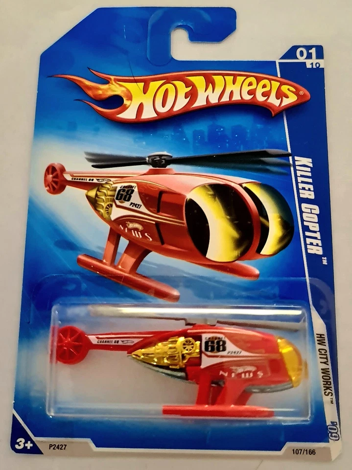 Killer Copter Hot Wheels 2009 con hélices giratorias Foto 1 de 4