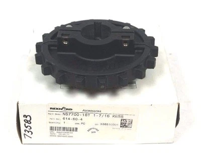 NEW REXNORD 614-60-4 SPLIT SPROCKET NS7700-18T 1-7/16 KWSS - Image 1 of 2