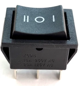 Momentary On Off On Rocker Switch 3 Position 6 Pin DPDT 16A 240Vac Car Dash 12V - Picture 1 of 8