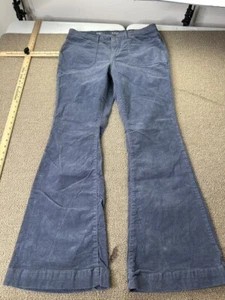 Pantalones acampanados Ana de pana tiro alto talla 12 grises para mujer Kendrick Lamar - Imagen 1 de 8