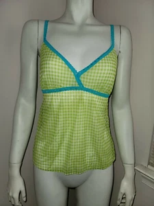 NUEVO SEXY $74 COSABELLA CAMISA TOP Picnic Verde Medio - Imagen 1 de 4