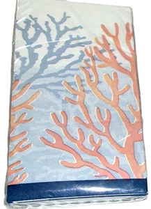COASTAL GUEST NAPKINS ~ 26 Ct. ~ 2 Ply ~ 15 2/3" X 11 2/3" ~ SOFT CORAL - Picture 1 of 1