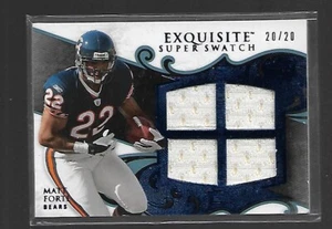2008 Matt Forte UD Exquisite Super Swatch Jersey #20/20 Chicago Bears - Picture 1 of 1