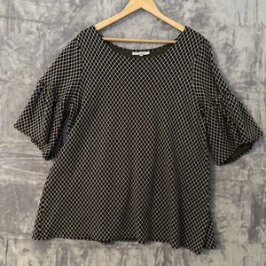 Bryn Walker Tunic Top Size L Brown Oversized Sustainable Stretch Lagenlook - Picture 1 of 7
