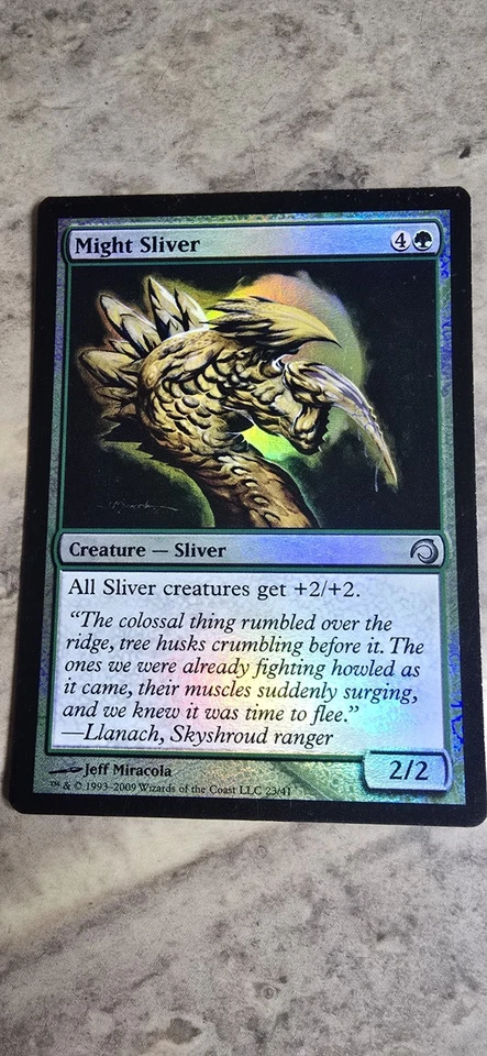 Might Sliver Premium Deck Series: Slivers Foil Creature Uncommon MTG NM  - Image 1 of 1