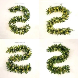LED Artificial Rattan Pine 2.7M Christmas Pine Tree Rattan Party Supplies - Picture 1 of 14