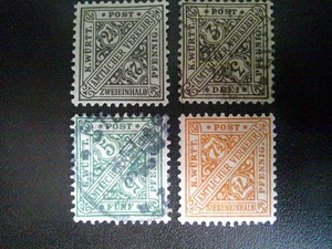 #O120-23 *WURTTEMBERG* MH & USED OFFICIAL STAMPS - Picture 1 of 1