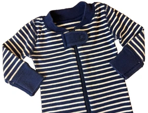 Mameluco de algodón orgánico con patas azules recién nacido Hanna Andersson Moon & Back Sleeper - Imagen 1 de 6