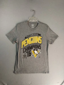 Pittsburgh Penguins Shirt Adult Small Gray 2016 Western Conference Champions - Picture 1 of 8